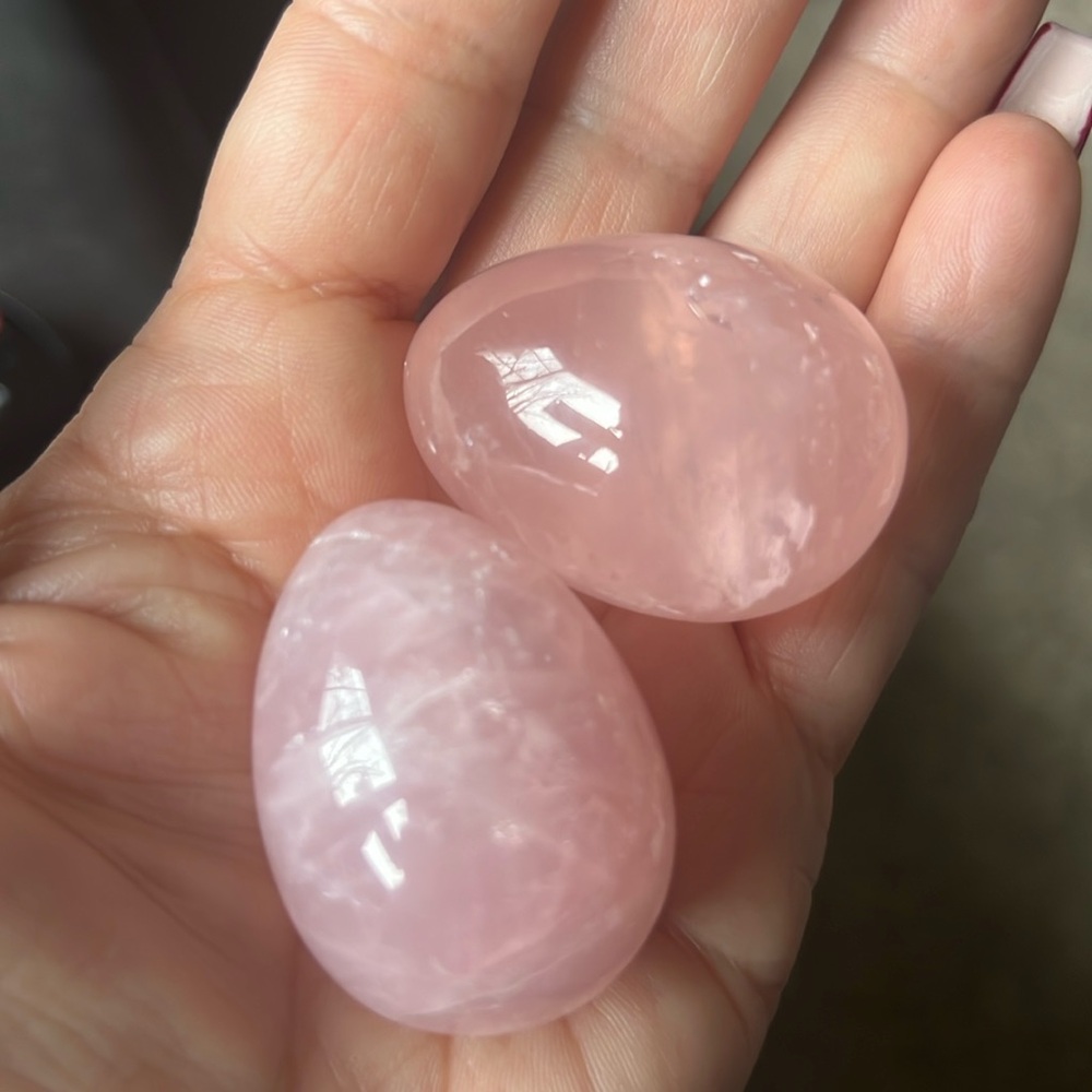 Rose Quartz Eggs